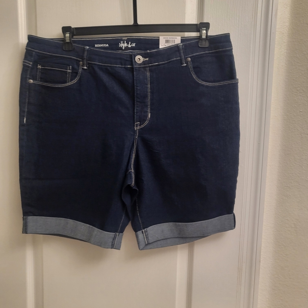 Style & Co. Dark Blue Women's Shorts